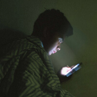 Digital sunset picture